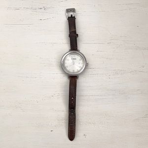 Fossil Bridgette Leather - Sand watch #AM4391